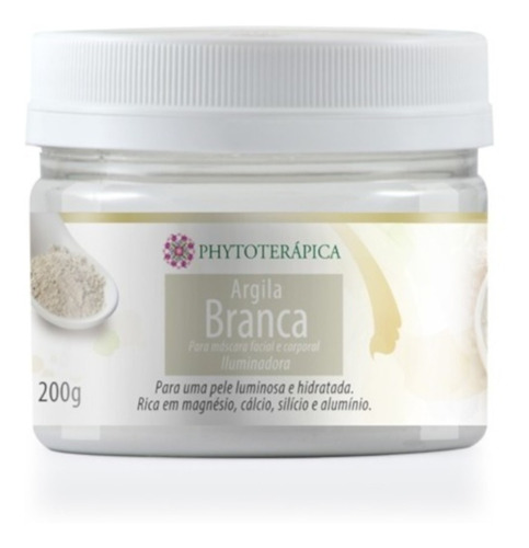 Máscara Faciai Para Pele Sensível Phytoterápica Argila Branca 200g Y 200ml