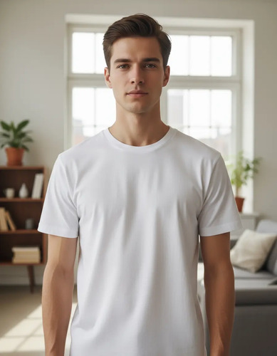 2 Camisetas Blancas Para Sublimar O Usar Casual | Meses sin interés