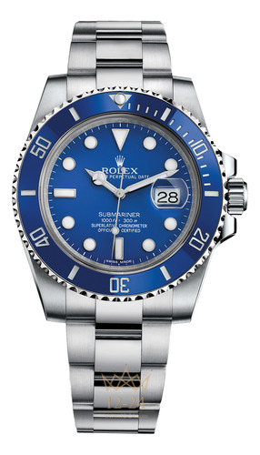 Reloj Compatible Con Rlx-submariner Azul - Calendario
