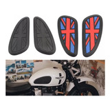 Emblema Pad Goma Protector Tanque Triumph Royal Enfield Pads