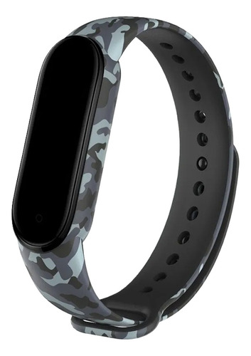 Pulseira Camuflada Silicone Confortável P/xiaomi Band 5 6 7