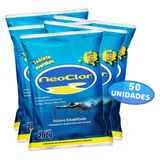 Kit 50 Pastilhas De Cloro Neoclor Tablete Premium Piscinas