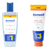 Kit Acnezil Sabonete Líquido + Protetor Solar Facial