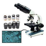 Microscópio Biológico Binocular 1600x Profissional, Escolar