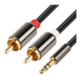 Cable Auxiliar Plus Jack 3.5mm A Rca Stereo Buena Calidad