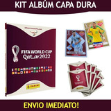 Album Capa Dura Copa Do Mundo 2022 Oficial + 100 Figurinhas