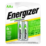 Pilas Recargables Energizer Aa 2000mah Blister X 2 Unidades