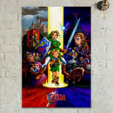 Póster The Legend Of Zelda Ocarina Of Time 48cmx33cm Z47