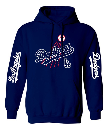 Sudadera Mod Mlb Los Angeles Dodgers Estampado En Vinil