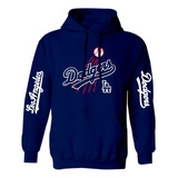 Sudadera Mod Mlb Los Angeles Dodgers Estampado En Vinil