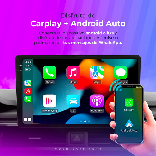 Autoradio Android Mitsubishi Asx 2010-2019 Carplay Foto 4