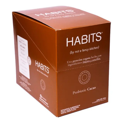 Pack x16 Sobres Proteína Vegana Habits Cacao 30.5g | MercadoLibre