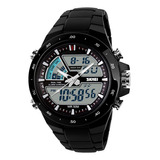 Reloj Digital Doble Impermeable Skmei 1016 Noctilucente