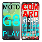 Tela Frontal Original Moto G8 Play(xt2015)+pelíc3d+capa+cola