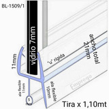 Burlete Para Mampara Inferior Puerta Pivotante 7mm(1.1mt)