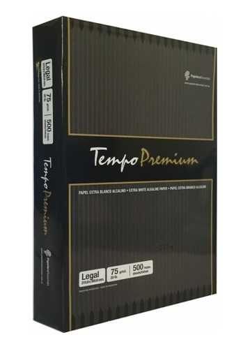 Resma Tempo Premium 75gr Carta X 500 Hojas Caja X 5un