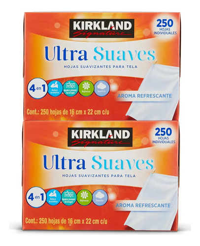 Kirkland Signature Toallitas Suavisantes 250 Pzas (2 Pack)