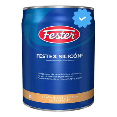 Sellador Repelente Al Agua Fester Silicón Rr50 19l Color Blanco