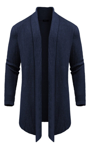 . Saco Sueter Cardigan Casual Largo Abierto For Hombre .