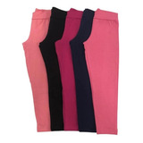 Kit 5 Calça Legging 1 Ao 14 Anos Leg Infantil Cores Sortida