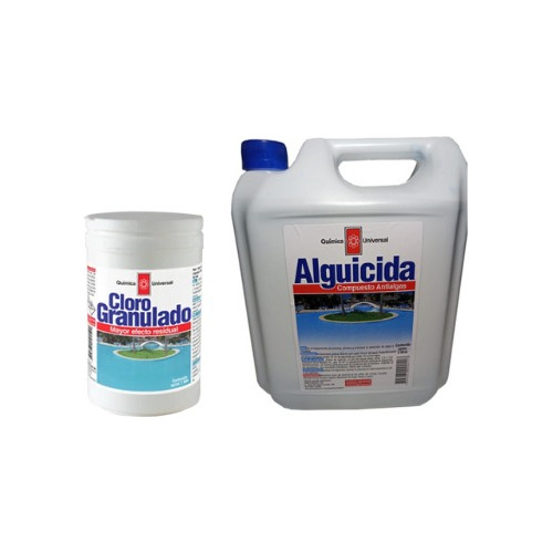 Pack Mantención Piscina: Cloro Granulado Y Alguicida