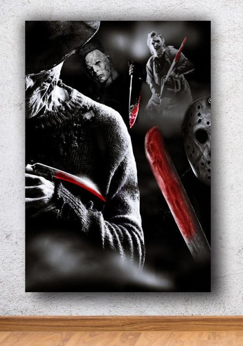Cuadro Decorativo Freddy Jason Myers Leatherface Terror - 13