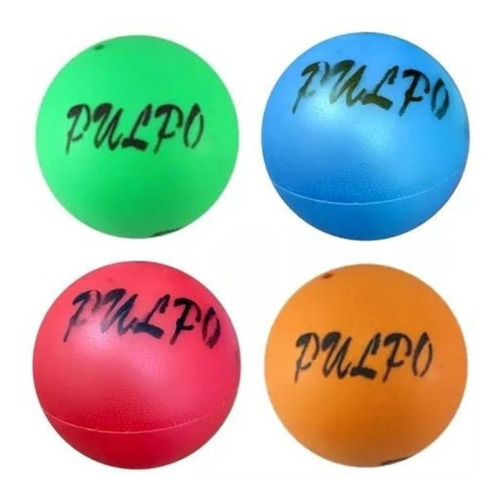 Pelota Pulpo Nº2 Didáctica Escolar Club Pulpito X4 Unidades