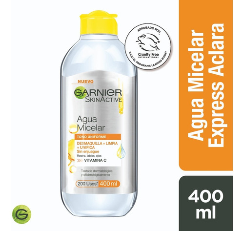 Agua Micelar Garnier Express Aclara Skin Active 400ml