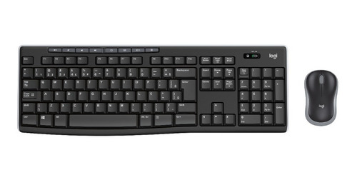 Combo Teclado E Mouse Sem Fio Logitech Mk270 Layout Abnt2