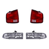 Set Calaveras + Faros Depo Chevrolet S10 1998-2004