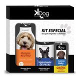 Kit Banho Higiene Cães: Shampoo Higienizador Patas E Colônia