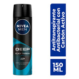 Desodorante Antibacterial Nivea Men Deep Beat Spray 150ml