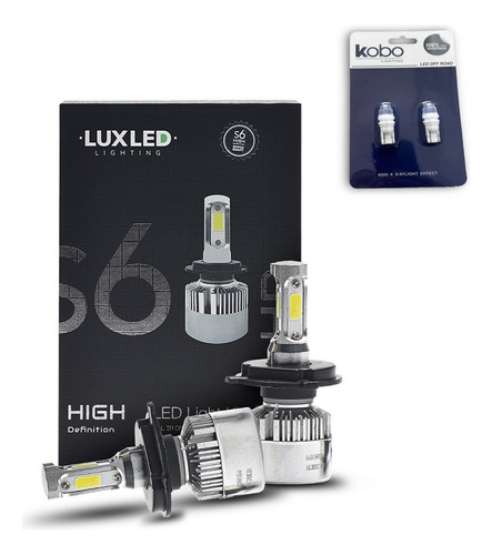 Kit Led Cree H1 C6 6ta Gen C/cooler 16000lm + 2 Led Autos