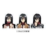 Sticker 3d Movimiento Anime Attack Titan Shingeki Mikasa