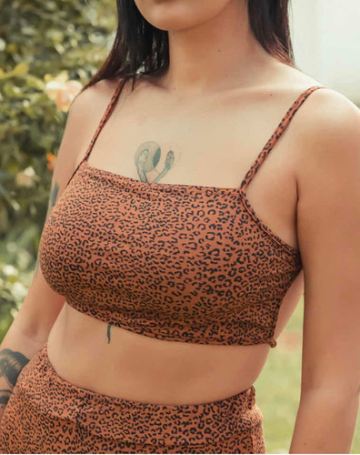 Top Onça Animal Print