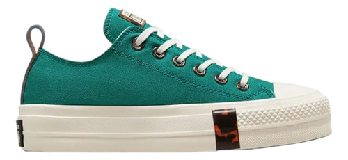 Converse Chuck Taylor Plataforma Ox Verde/blanco