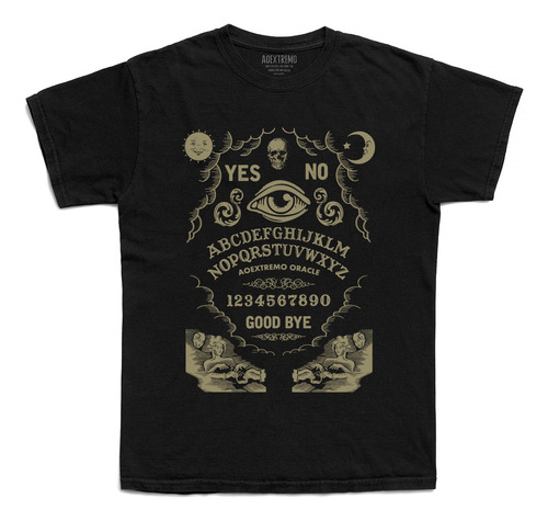 Camiseta Aoextremo Ouija Camisa Tabuleiro