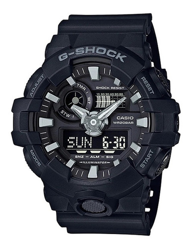 Relógio Casio Masculino G-shock Analogico-digital Ga-700-1bd