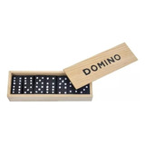 Dada® Negro Domino 28 Set En Caja De Madera Fu