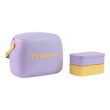 Bolsa Térmica Cooler Bag 6l Polarbox C/ 2 Tupperwares Alça Cor Malva