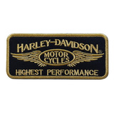 Parche Bordado Tarjetero Harley D Motor Highest Performance 