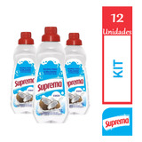 Kit 12 Sabão Lava Roupas Concentrado Coco Suprema 1l