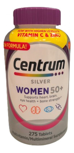 Centrum Silver Women 50+ Mulher Multivitaminico 275 Caps Usa