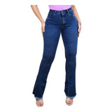 Calça Jeans Feminina Flare Levanta Empina Bumbum Hot Pants