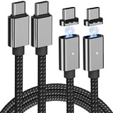 Cable De Carga Usb C Magnético De 100 W, Cable Usb C A Usb C