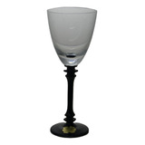 Taça De Cristal Hering Base Preta 18cm