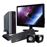 Mini Pc Cpu Slim Con Monitor De 19 Ram8g Ssd120g Win10