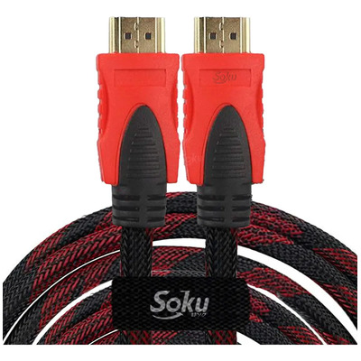 Cable Hdmi Uso Rudo Full Hd Pantalla Laptop Pc Xbox Ps4 10m Color Negro\u002FRojo | MercadoLibre