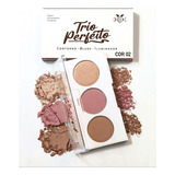 Paleta Trio Contorno, Blush E Iluminador Dride Cor 02