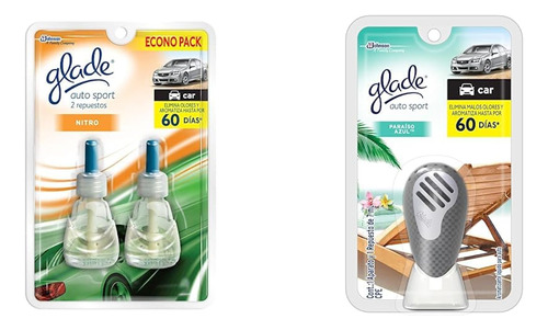 Glade Auto Sport Repuesto Para Difusor, Aromatizante